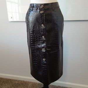 NWT Rachel Comey Faux Alligator Pencil Skirt - size 0